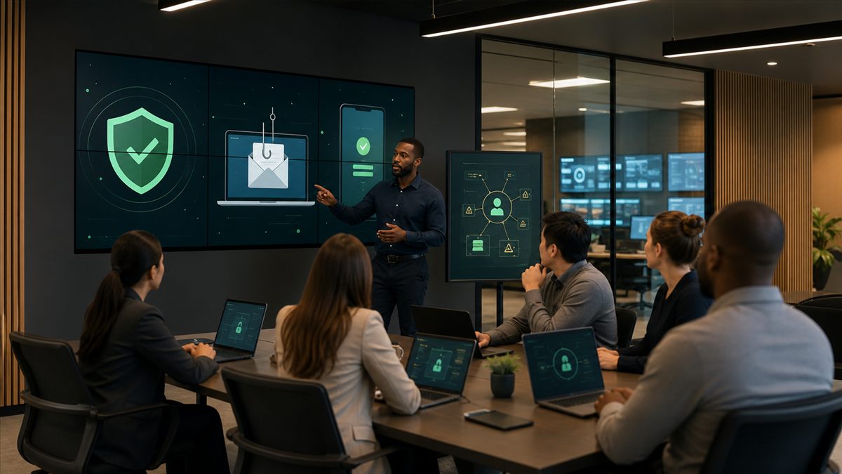 Security Awareness Training for Employees visual for authorized cybersecurity services